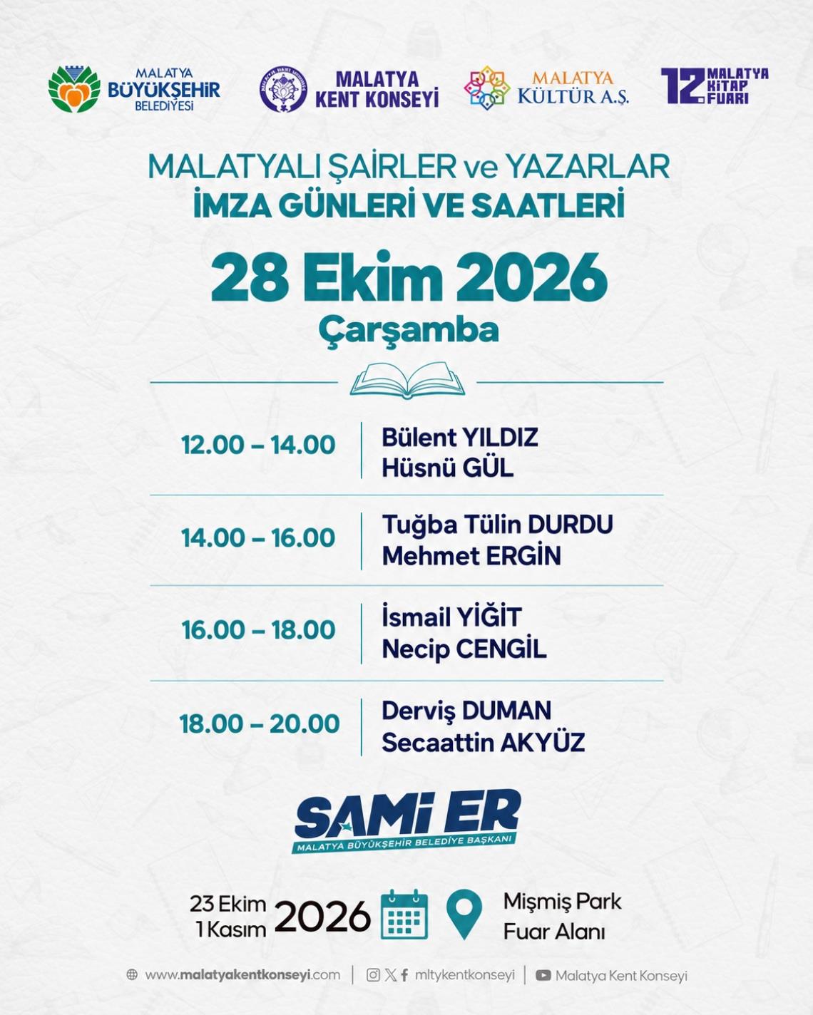 Malatyalı Şairler ve Yazarlar İmza Günleri - 6.Gün