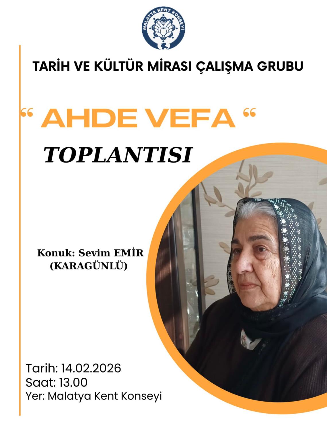 Sevim Emir (Karagünlü) Ahde Vefa Toplantısı