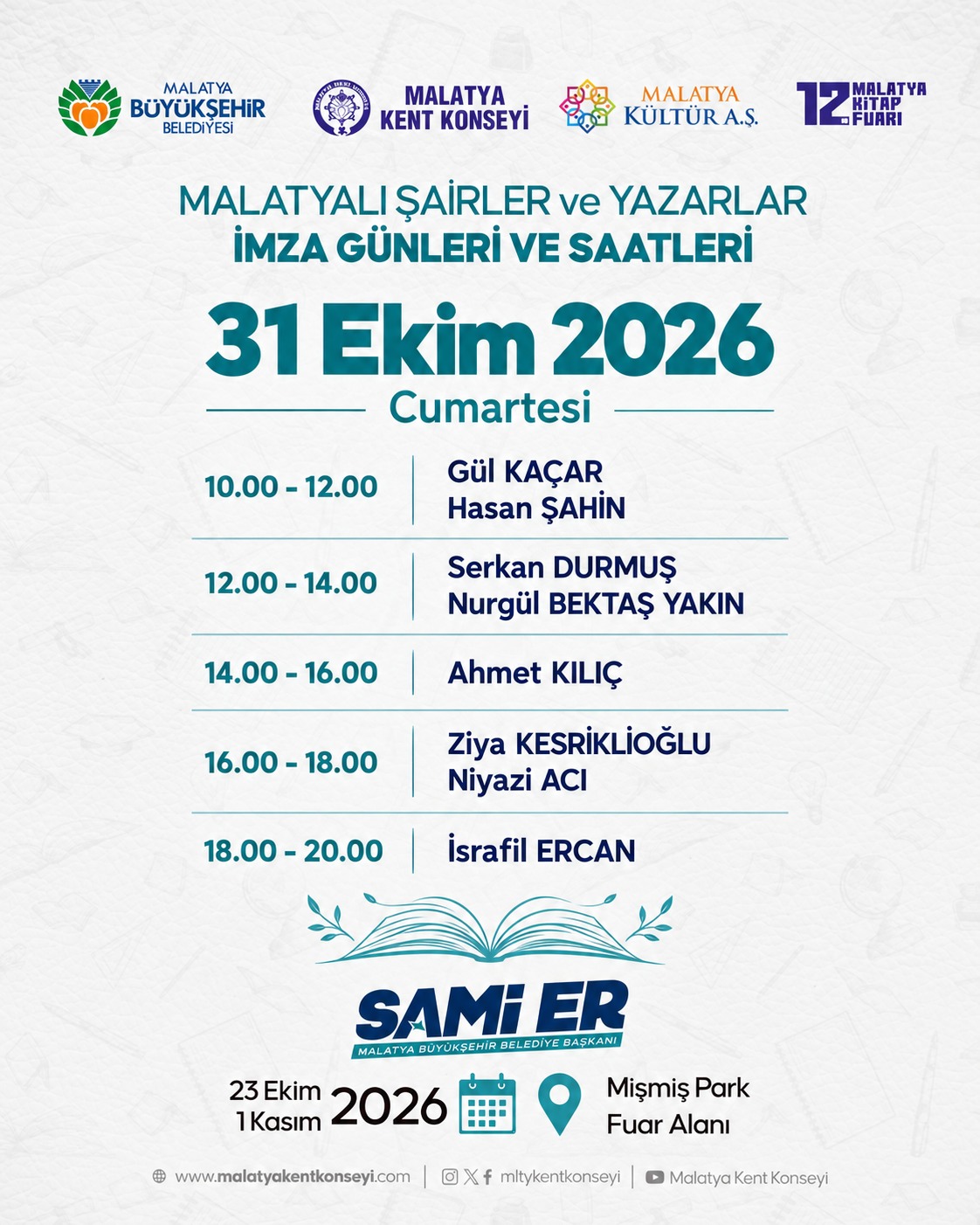 Malatyalı Şairler ve Yazarlar İmza Günleri - 9.Gün