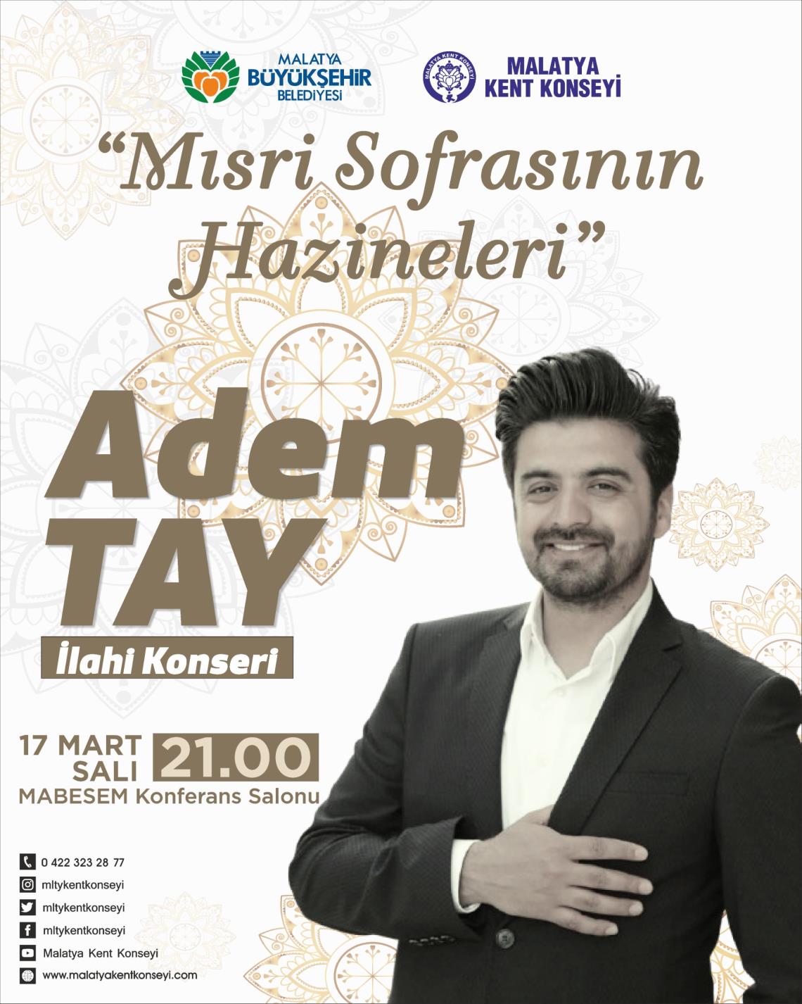 "Mısri Sofrasının Hazineleri" Adem Tay İlahi Konseri