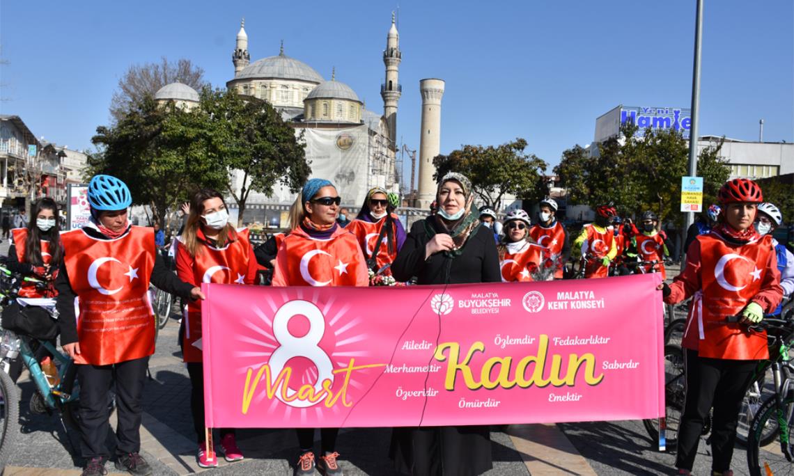 8 Mart İçin Pedal Çevirdiler