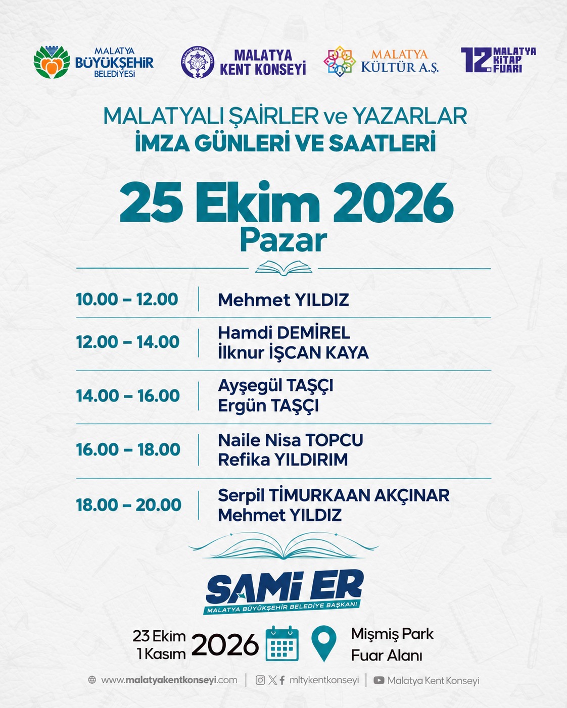 Malatyalı Şairler ve Yazarlar İmza Günleri - 3.Gün