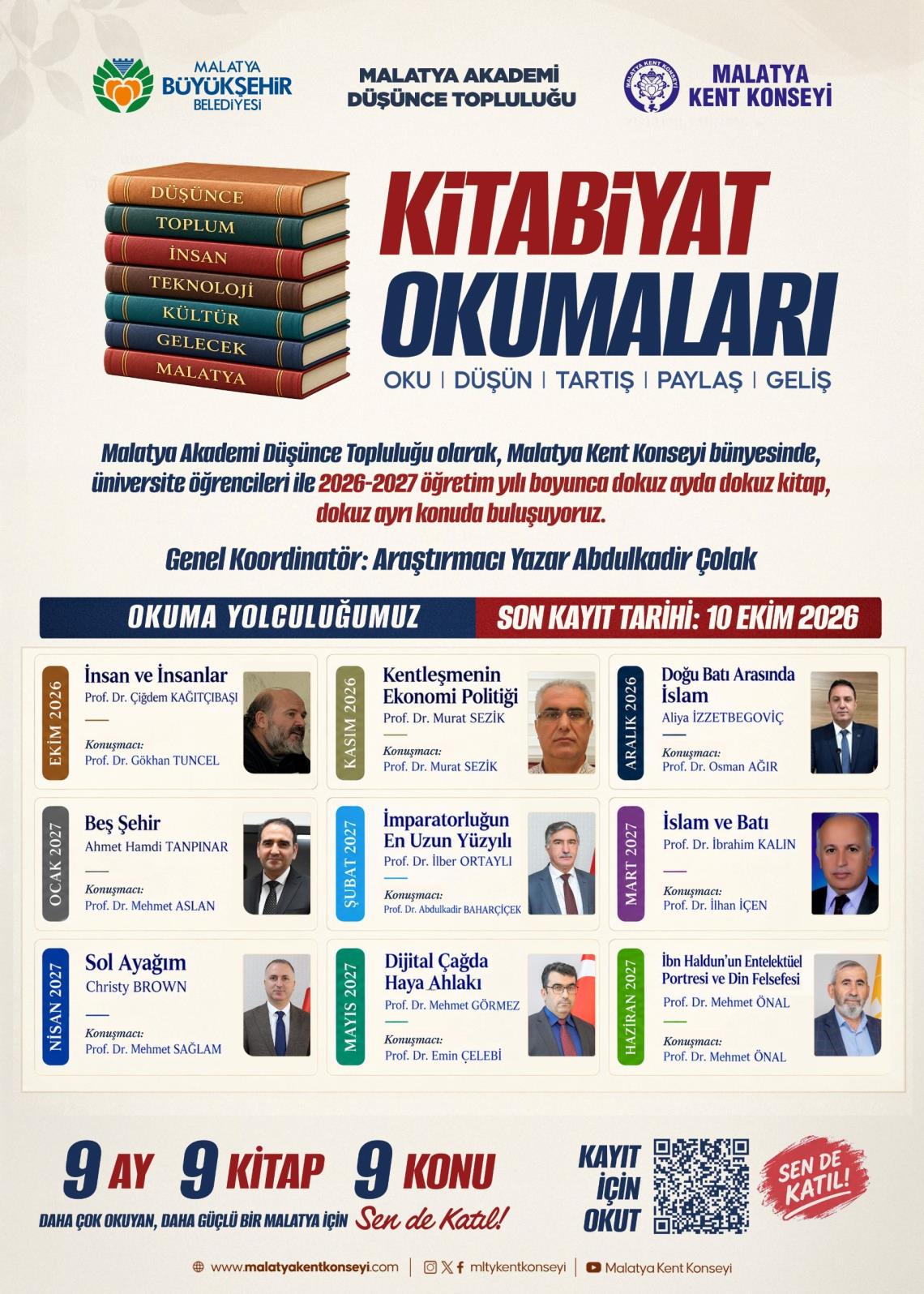 KİTABİYAT OKUMALARI BAŞLIYOR
