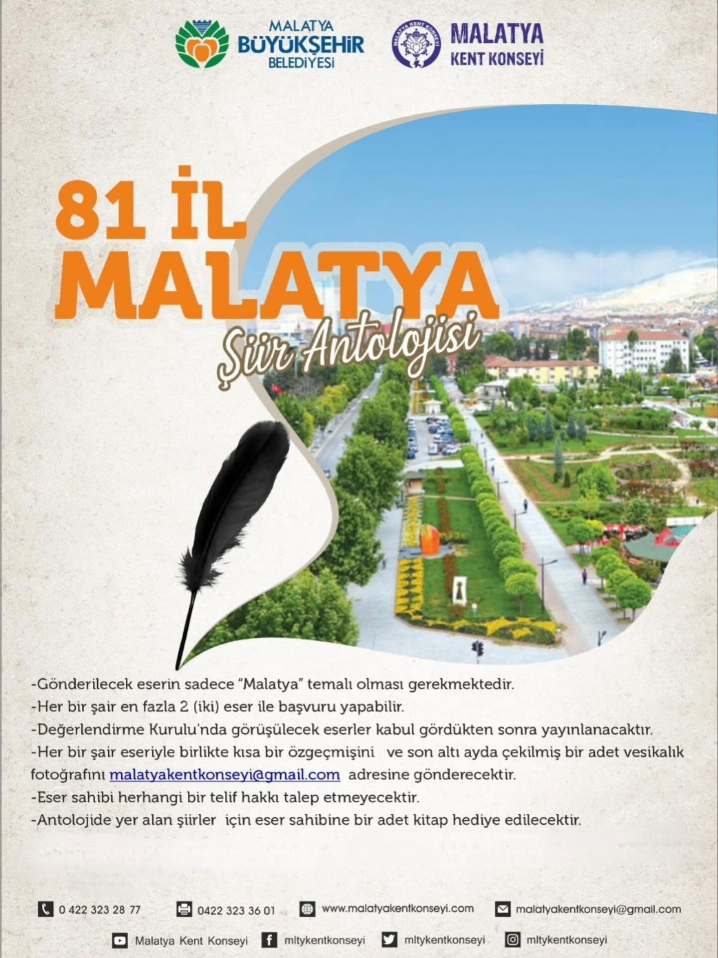 81 İl Malatya Şiir Antolojisi