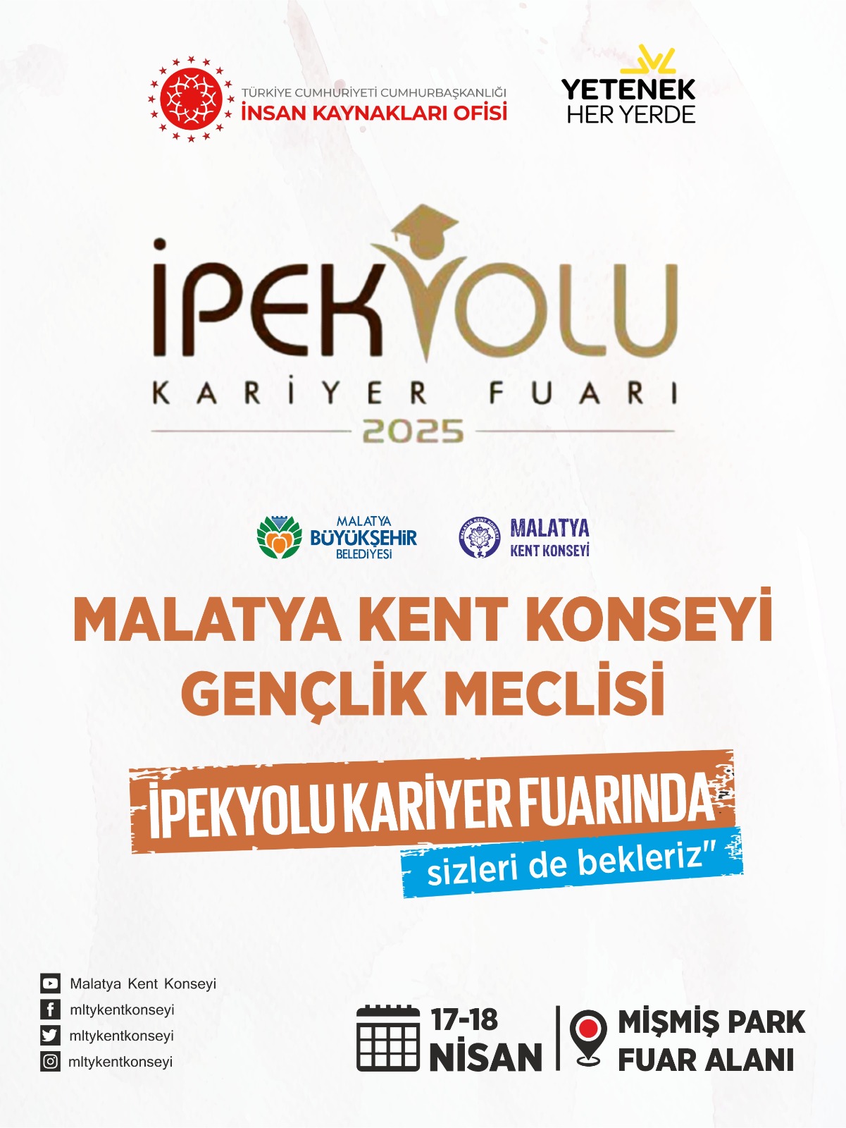 Malatya Kent Konseyi Gençlik Meclisi İpekyolu Kariyer Fuarında